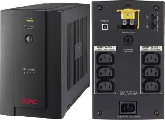 APC Back-UPS BX1400UI 1400 VA 700 Watts 8 Outlets UPS